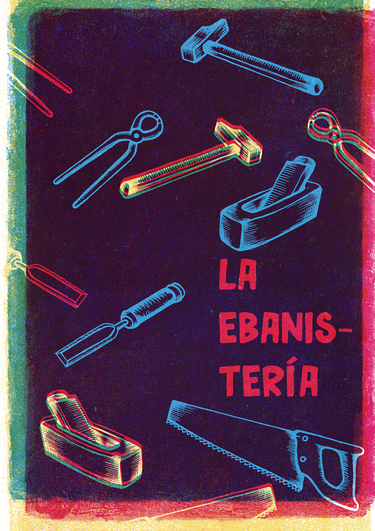 cabinetmaking cartel design diseño ebanisteria herramientas ILLUSTRATION  poster