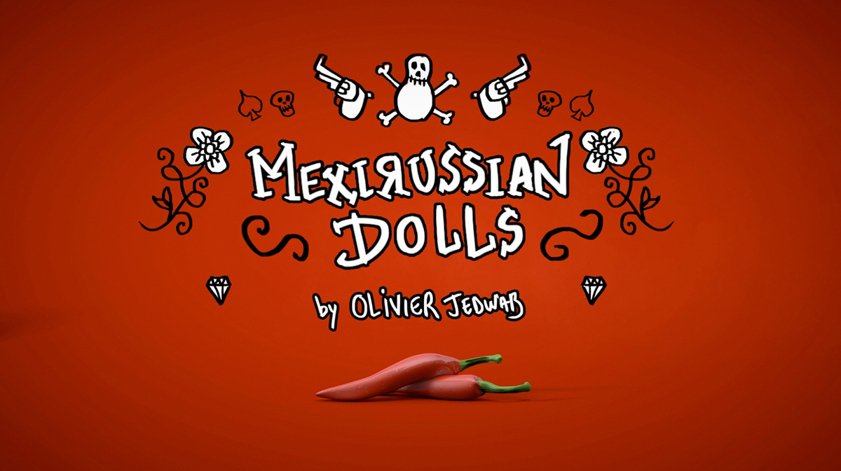 russian maxican dolls 3D funny short