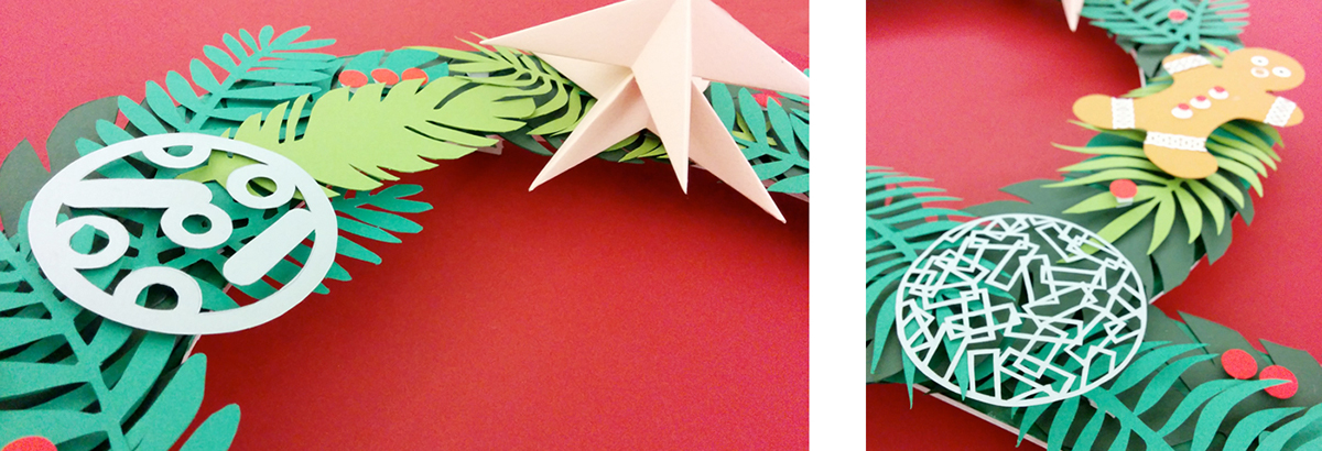 craft Christmas handmade handcraft cardboard origami  ornaments candycane rollstudio
