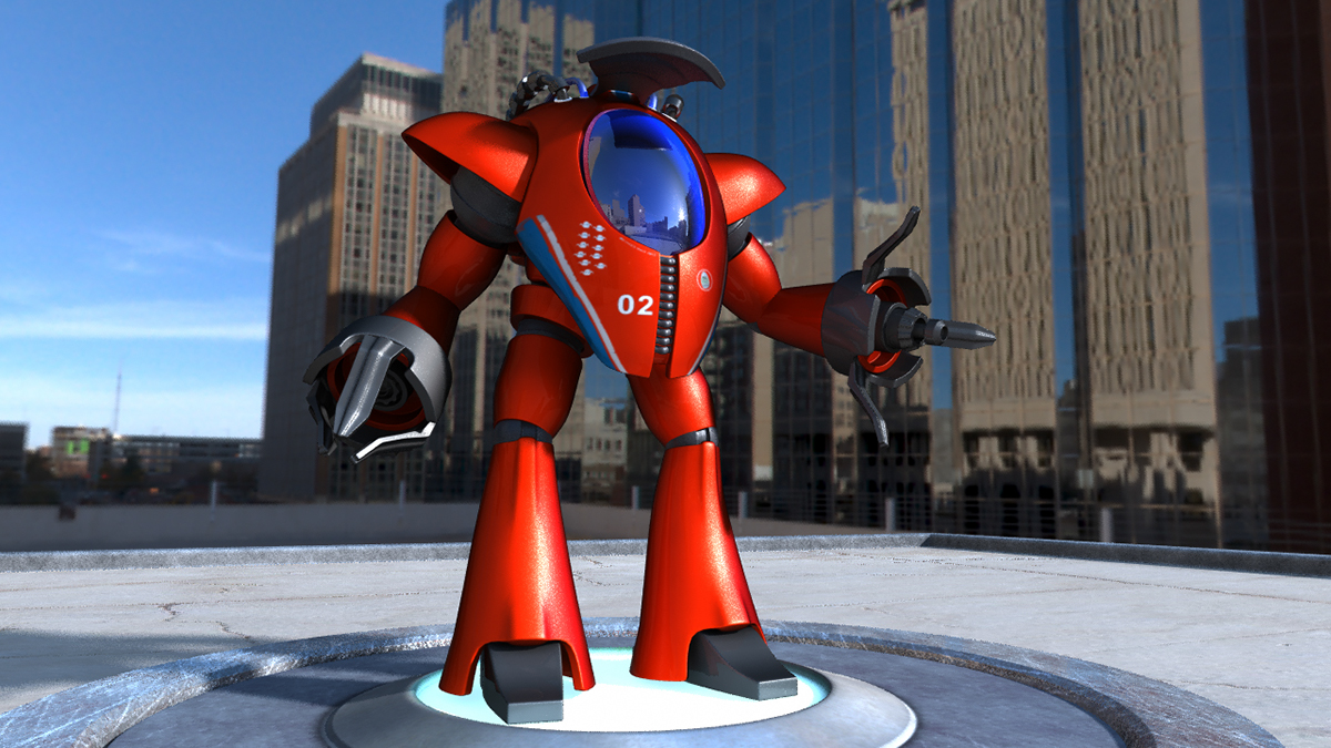 3D robot Mech Robot Maya modelling