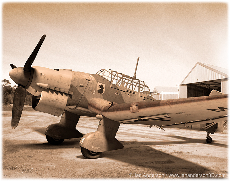 3D CG stuka Ju87 junkers 3d modeling CG Model cape town south africa Aircraft modeling product modeling