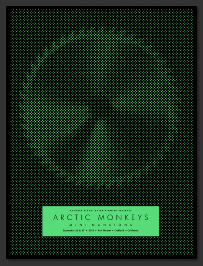 trochut arctic monkeys Binary prints binary poster California