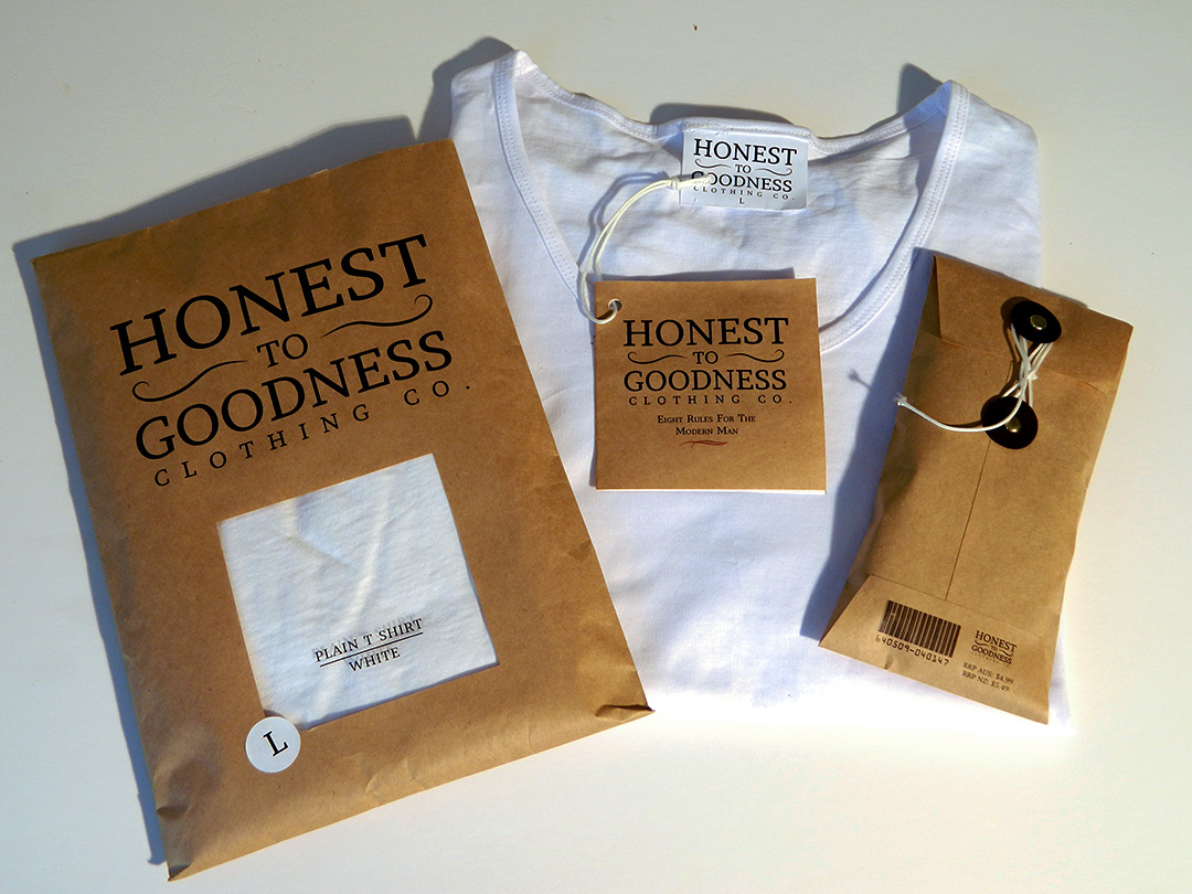Clothing clothing packaging Honest to Goodness
