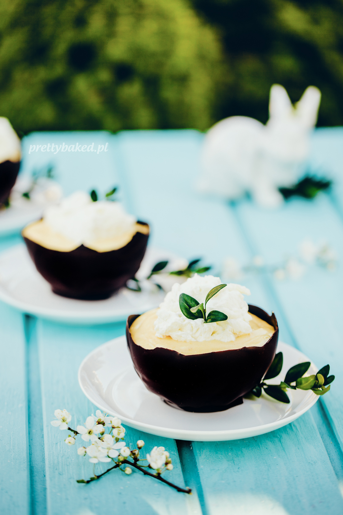 prettybaked prettybaked.pl Easter chocolate spring lemon bundt cream mousse cake bowl baking dessert sweet