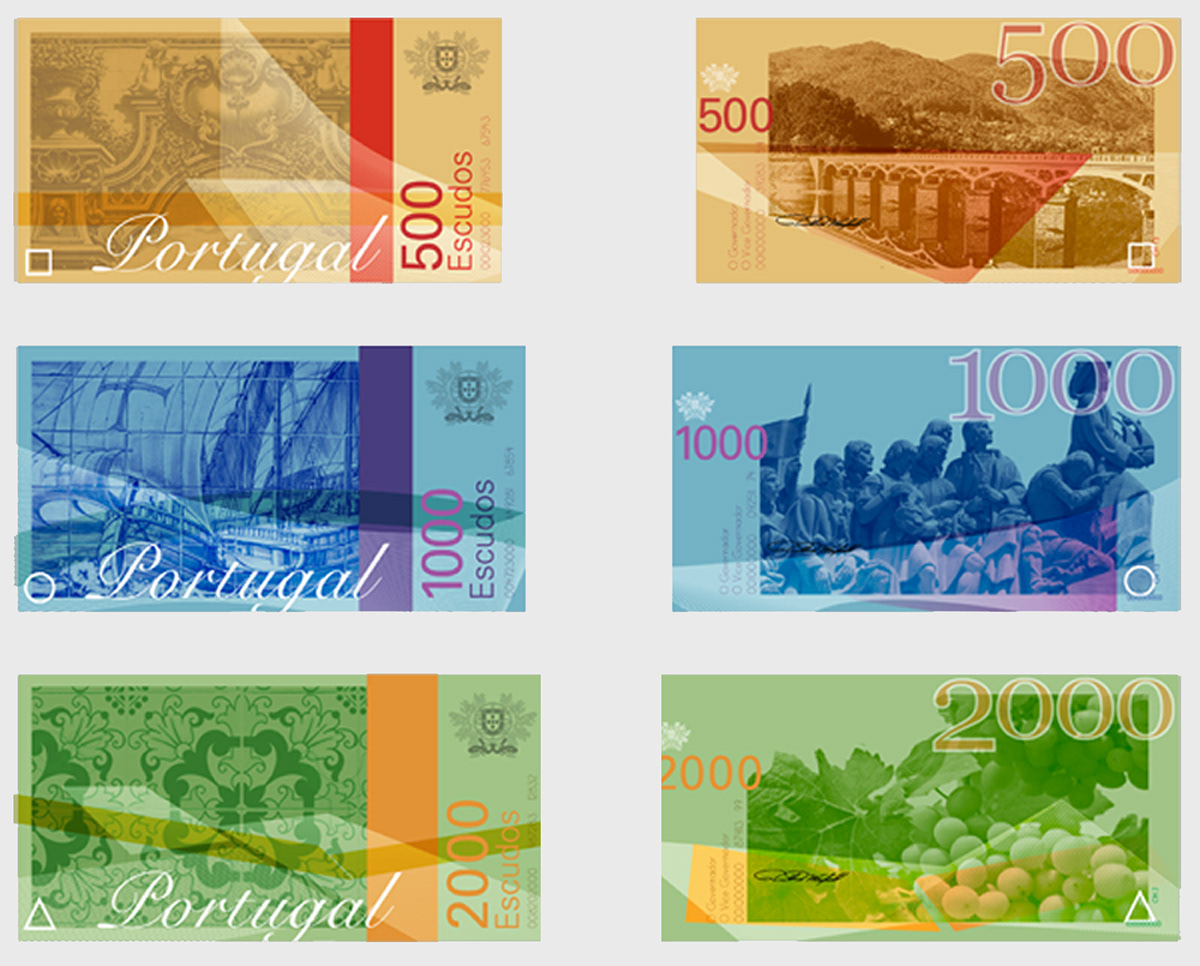 currency  Portugal  money Portuguese Currency Currency Redesign