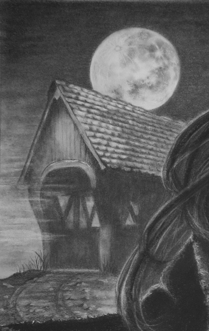 Sleepy Hollow Ichabod Crane tom mison charcoal portrait