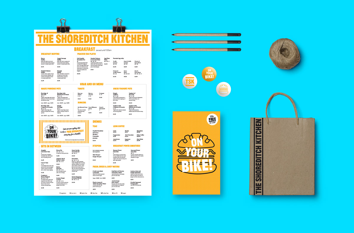 menu restaurant shoreditch London kitchen menu design