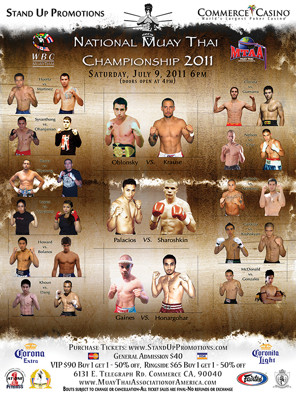 fight poster poster MMA muay thai Logo Design