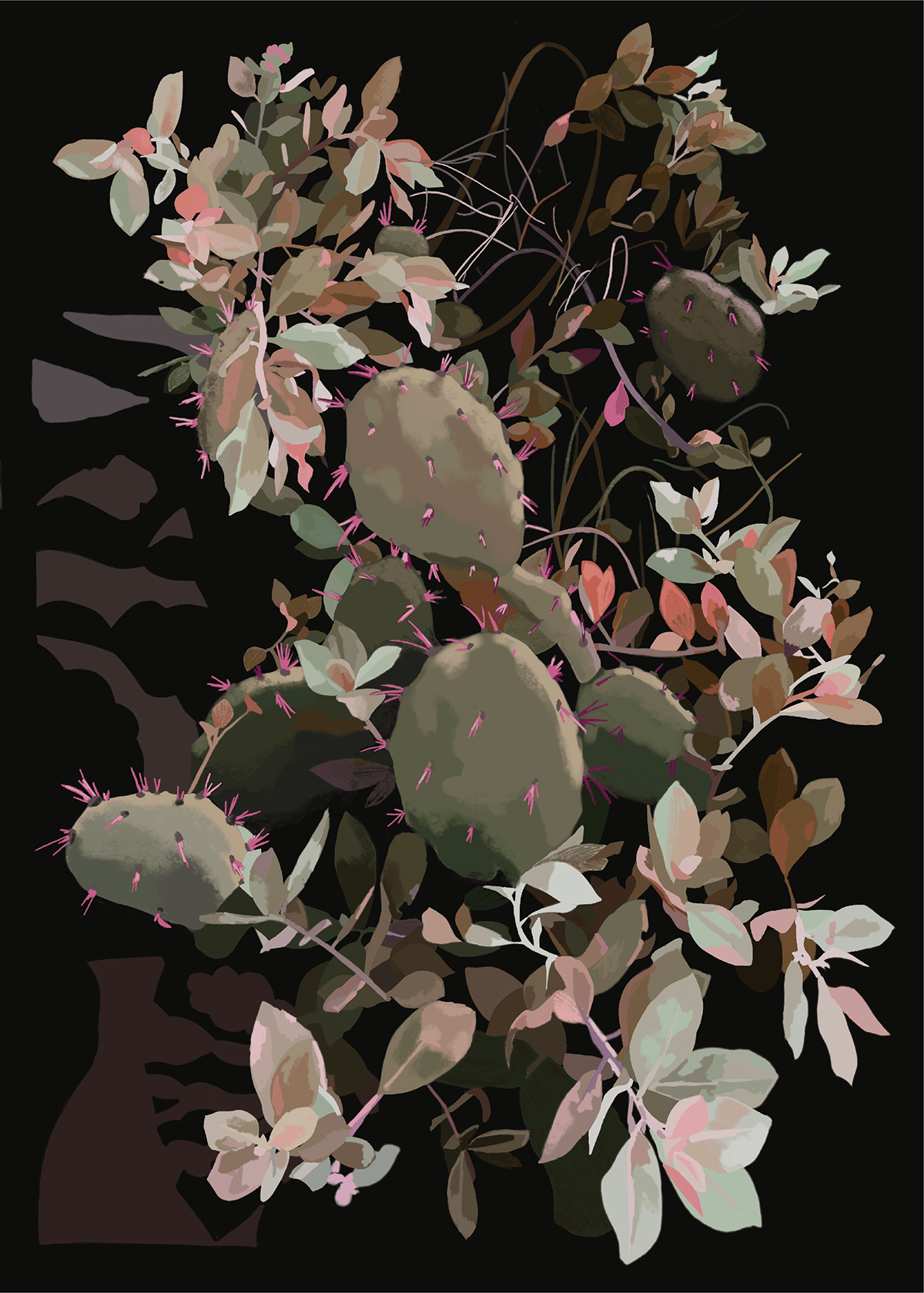 botanical colour digitalart herbage ILLUSTRATION  illustrations ilustracion jardin plants Procreate