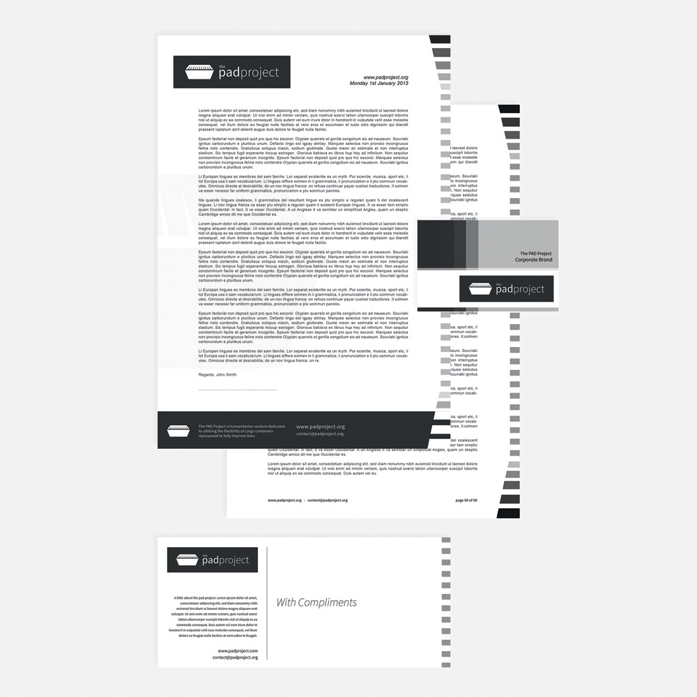 headed paper With Complements brand logo email template