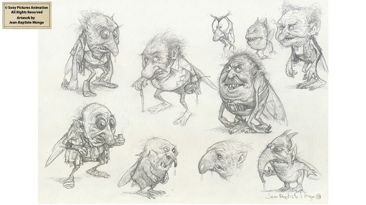 Cg animation Sony Pictures Animation movie sketch faery goblins