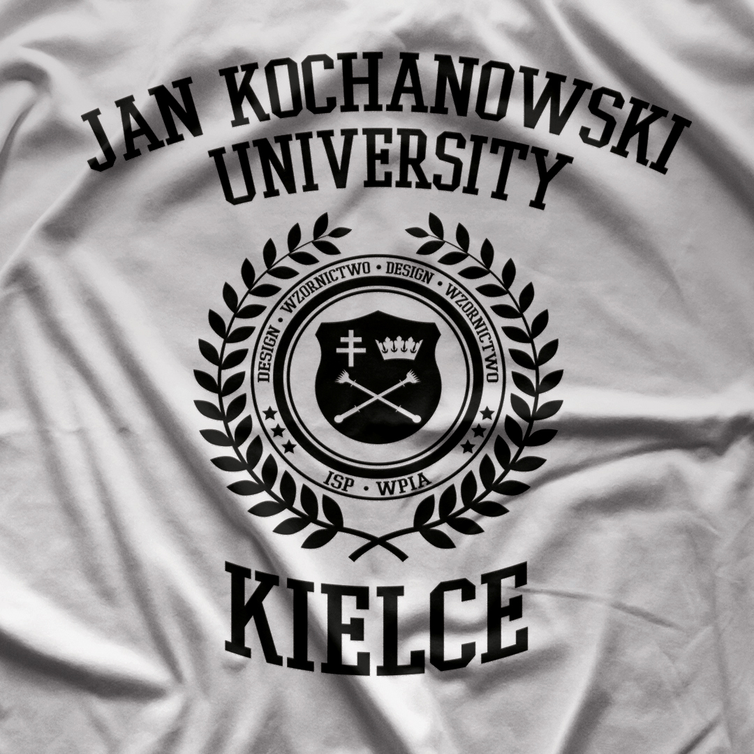 University college print t-shirt student Clothing patryk Wierzbicki FMD Kielce brand ujk