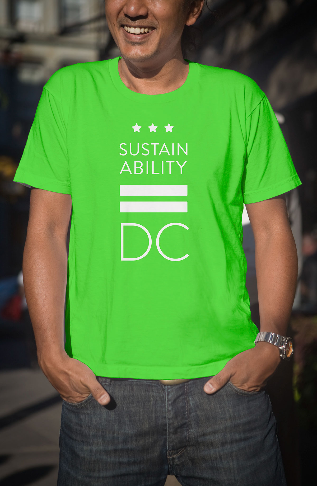 Sustainable DC Sustainability identity logo brand strategy Bruce Mau Design green