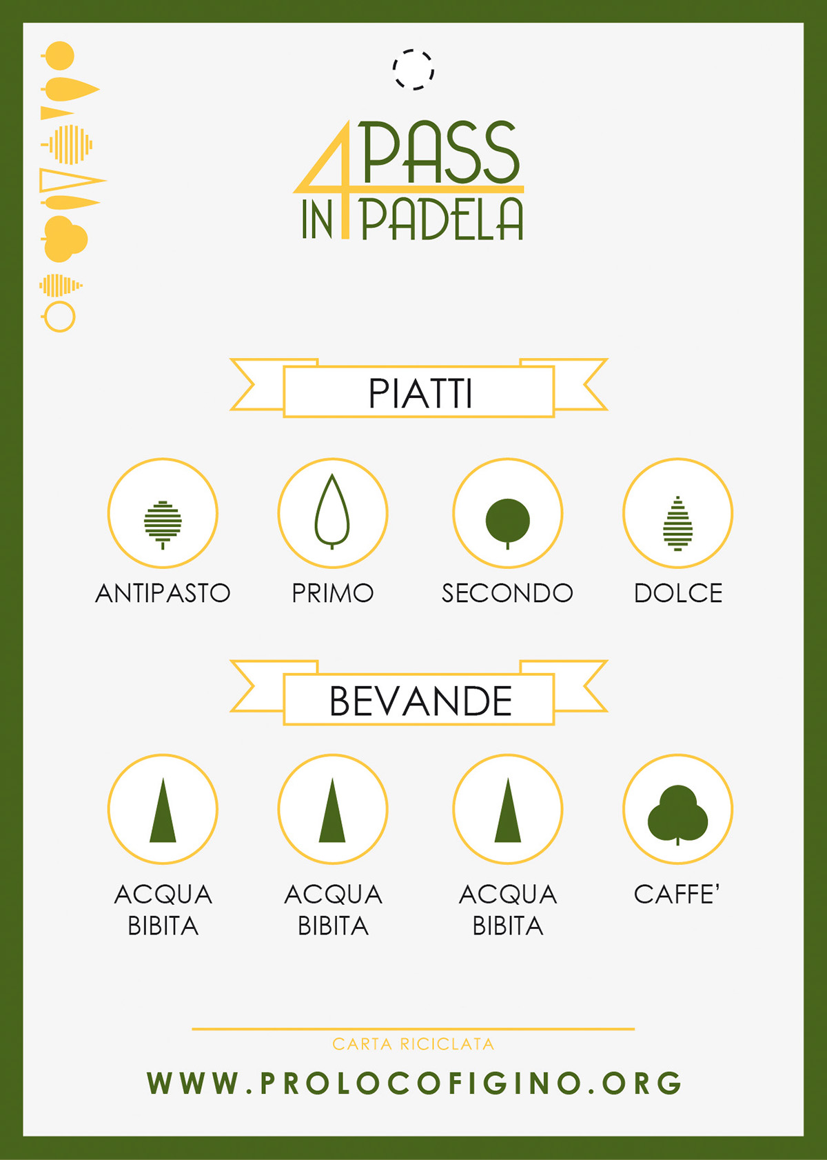 design grafica volantino manifesto icone natura eco graphic brand Icon playbill Mockup Food  Tree  green