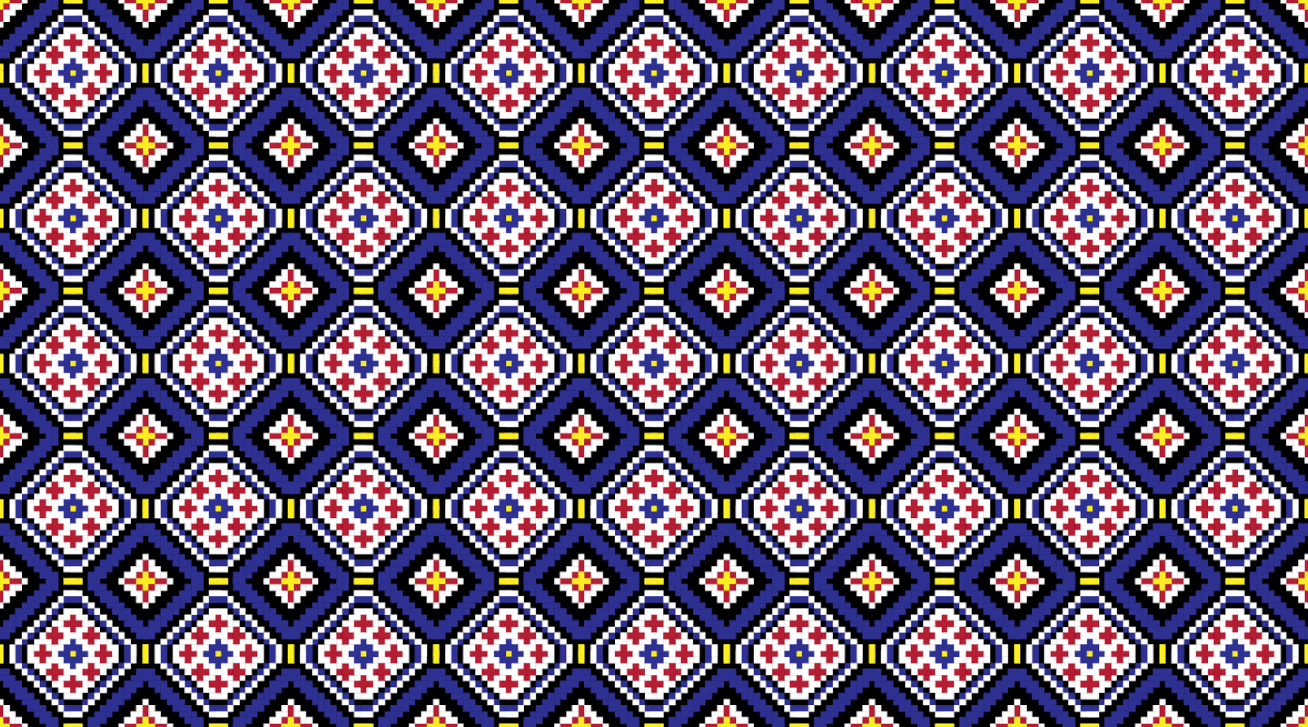 patola Sari pattern gif motion graphics indian gujarat bright festive