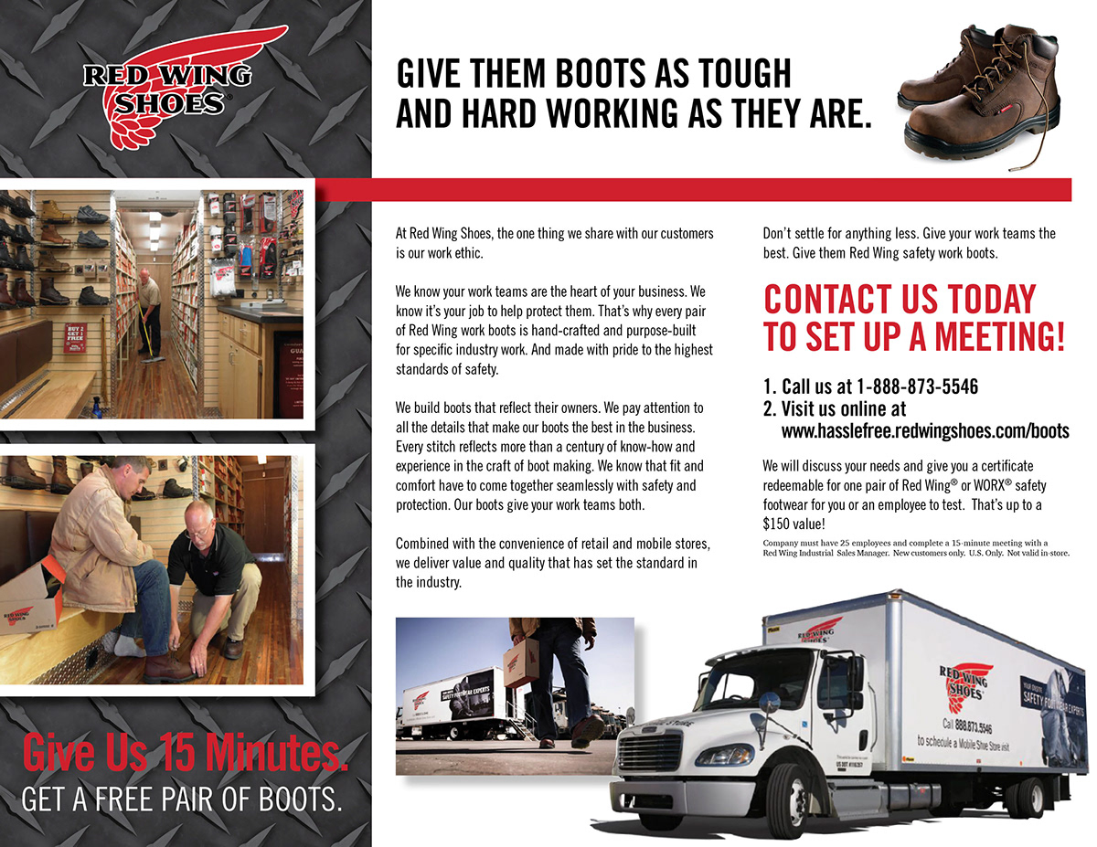 Direct mail #10 Red Wing Shoes