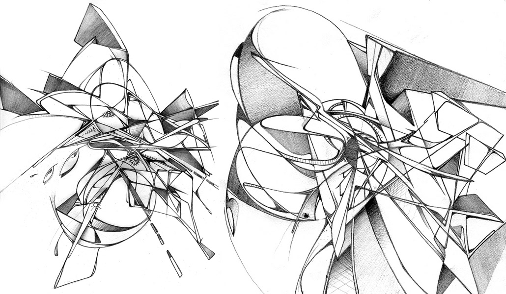 digital pencil experimental lead art abstract contemporary linwork