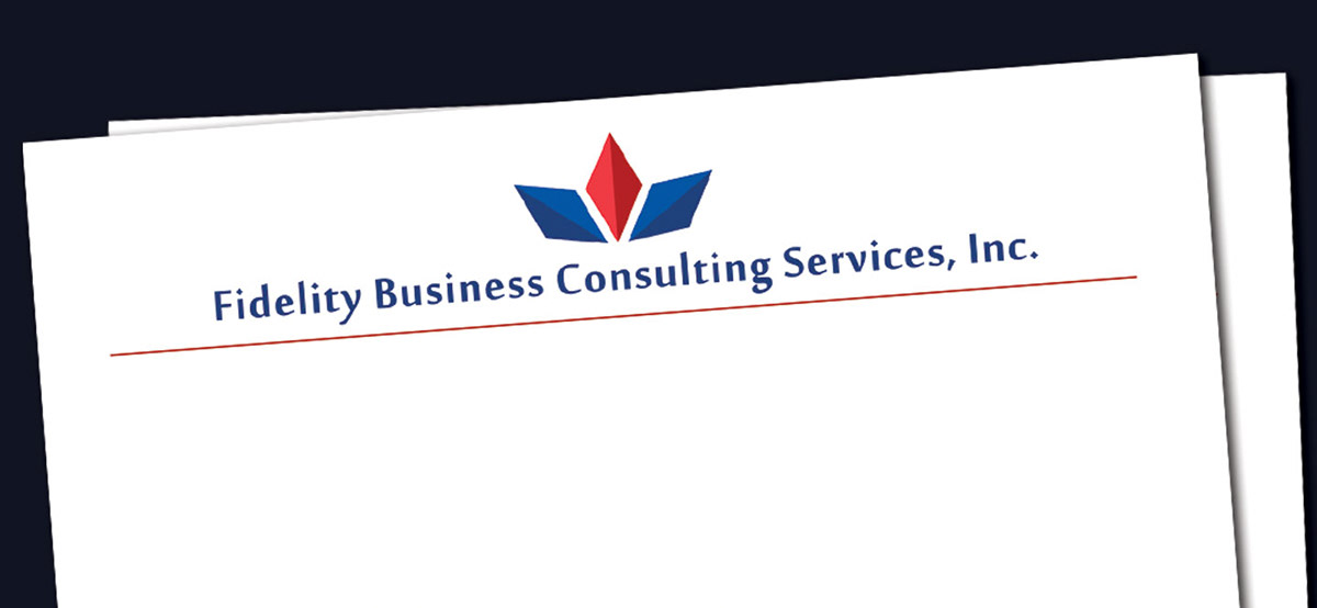 Fidelity Business Consulting identity  accounting Business Logo financial consultancy accounting