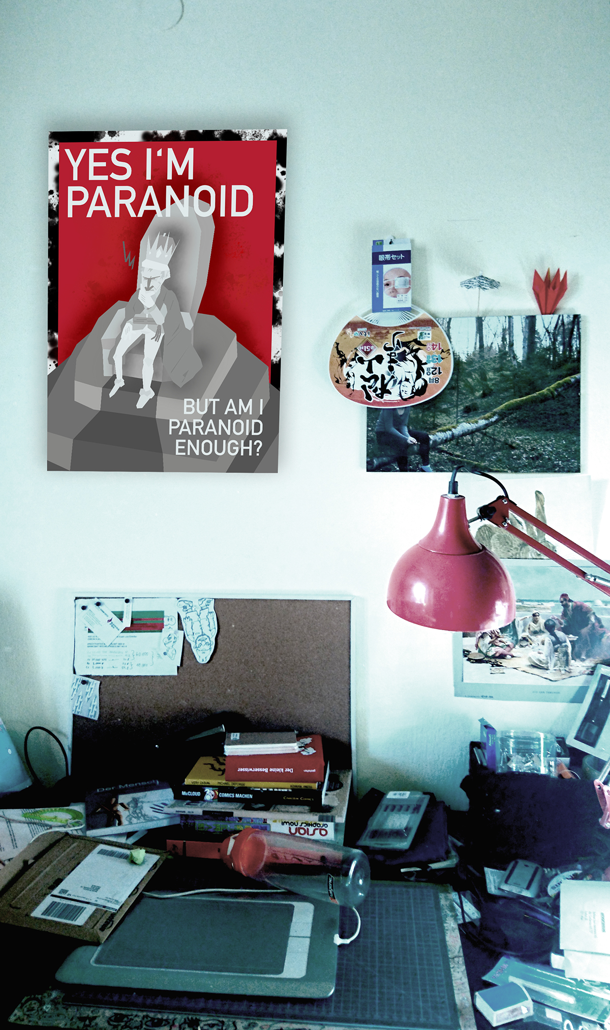 paranoid king book literature infinite jest david foster wallace king ILLUSTRATION  poster Poster Design flat design