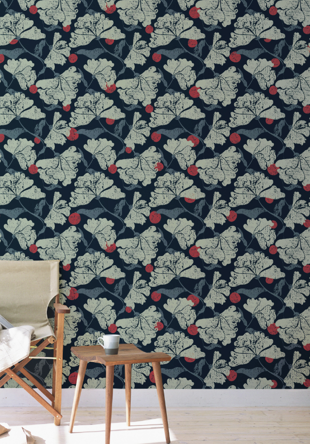 wallpaper design textile pattern graphics Interior walldesign