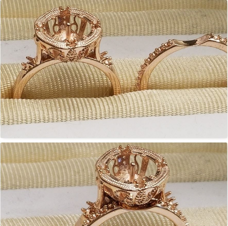 CAD Design clover diamonds floating jewelry Jewelry Design  matrix pearl Rose Gold Jewellery