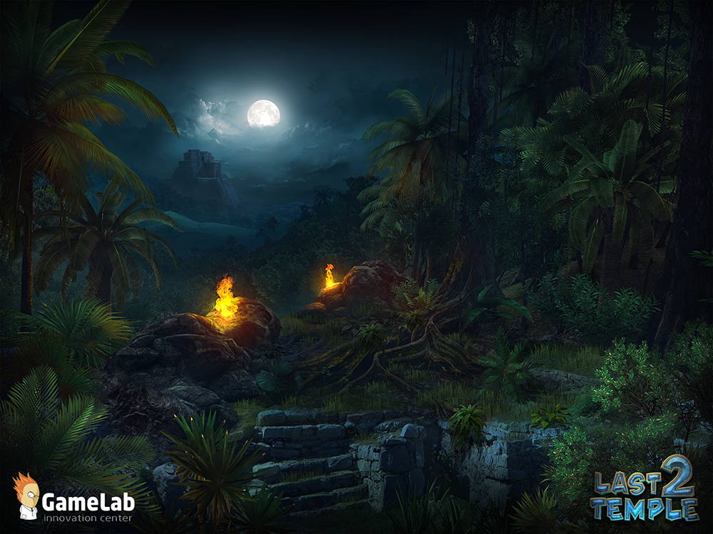 Adobe Portfolio last temple game  mobile  puzzle  jungle  aztec volcano lava palm match 3