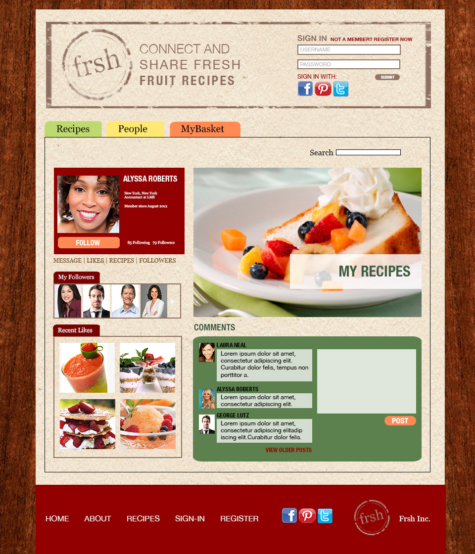 #frsh #socialmedia   #fruits   #freshfruits #webdesign #recipes