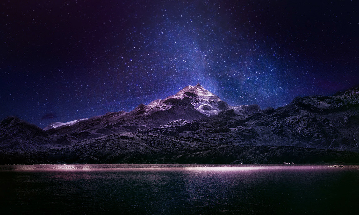 antrisolja Nature Landscape night mountain retouch patagonia digital photo stars