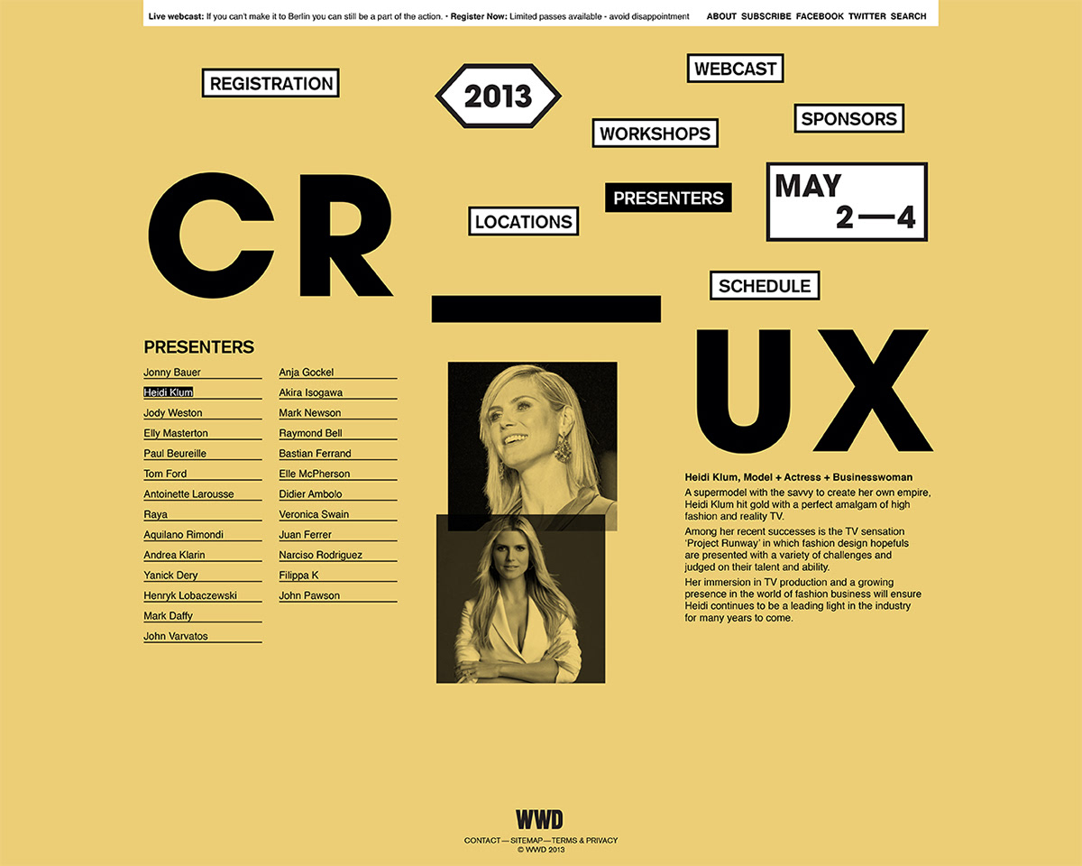 fashion symposium CRUX