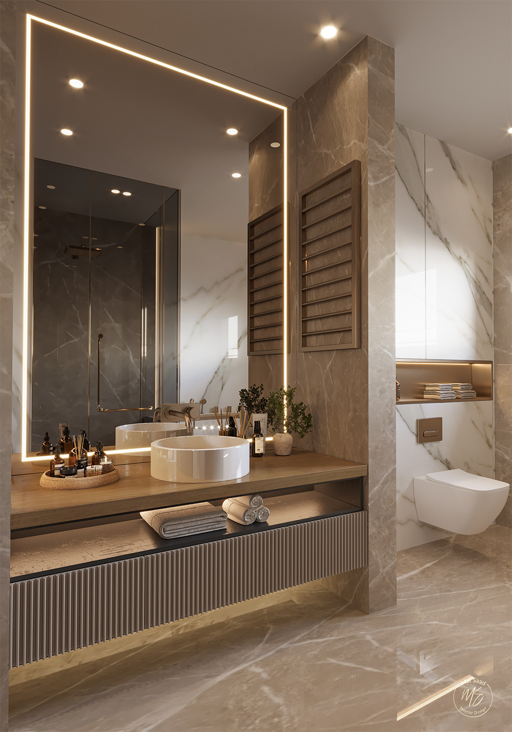 3ds max bathroom design Interior logo modern Render
