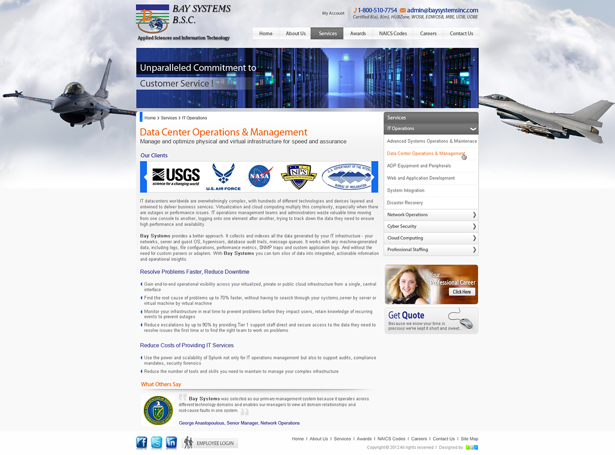 Cyber Security US ARMY air force IT Operations Network Operations Cyber Security Cloud Computing