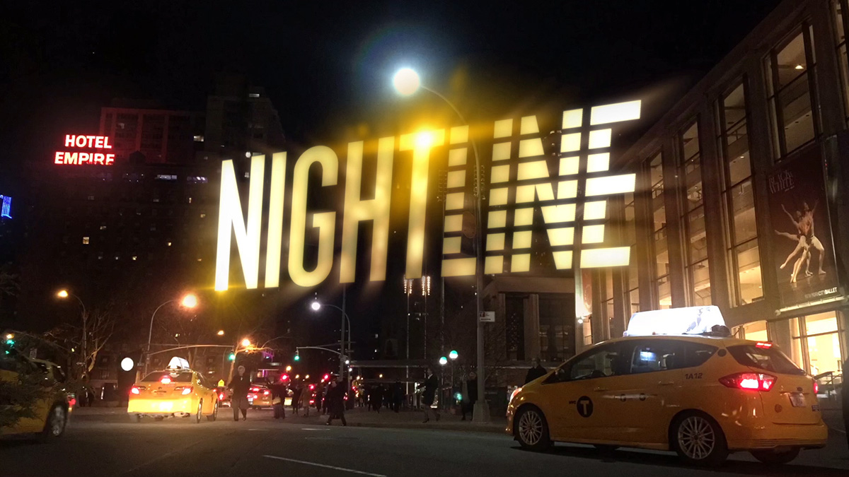 television nightline design time-lapse night scenes Show logo Street night time Roger white after effects reel new york city