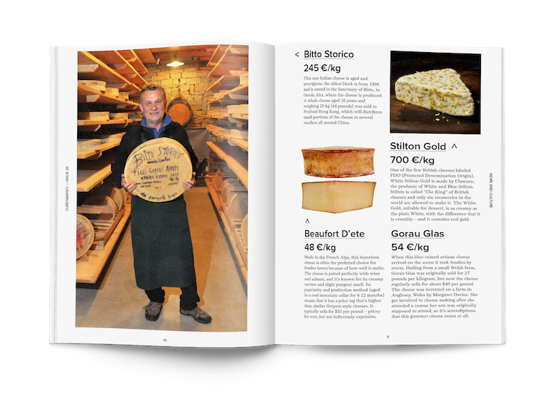 editorial magazine ESAD Cheese Food  yellow