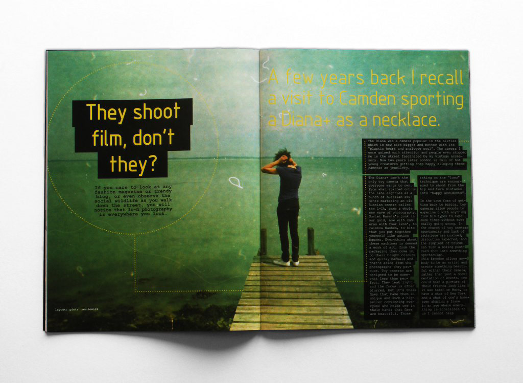 editorial dtp trisickle magazine spread Layout