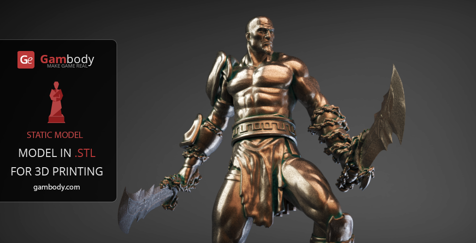 #god of war #Kratos 3D model #game models #3D Print #3d models #3d printer