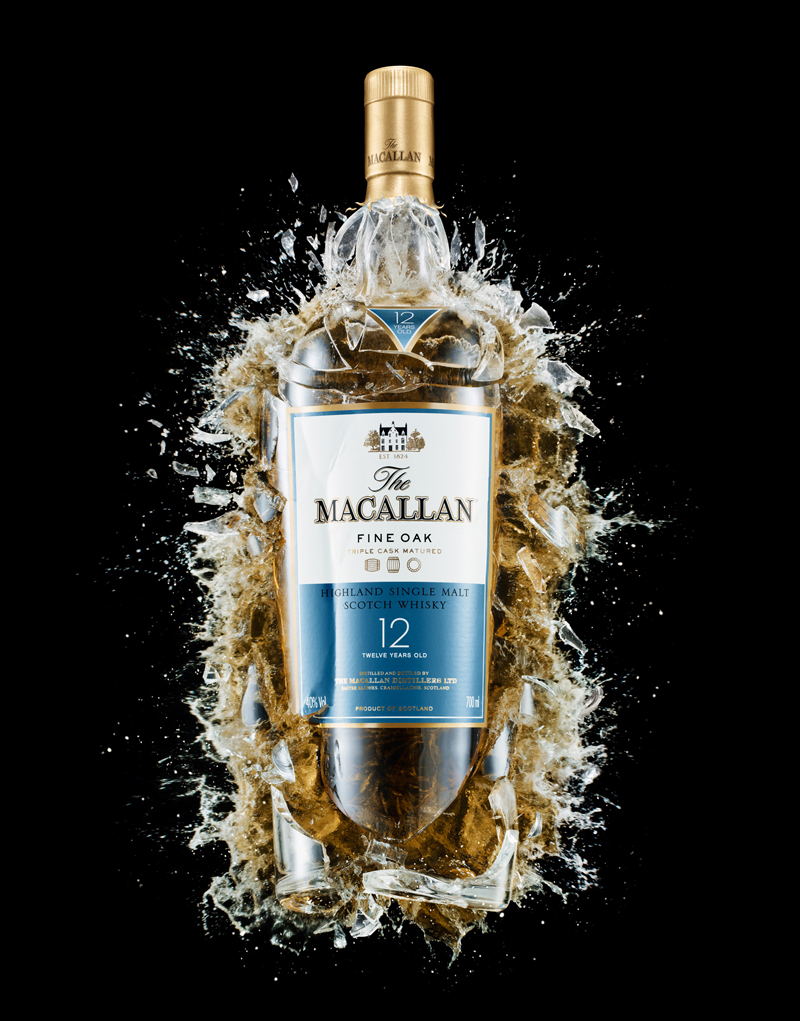 still life  conceptual Liquid explosion Whiskey splash High Speed highland Highland Park laphroaig Macallan Whisky Highspeed