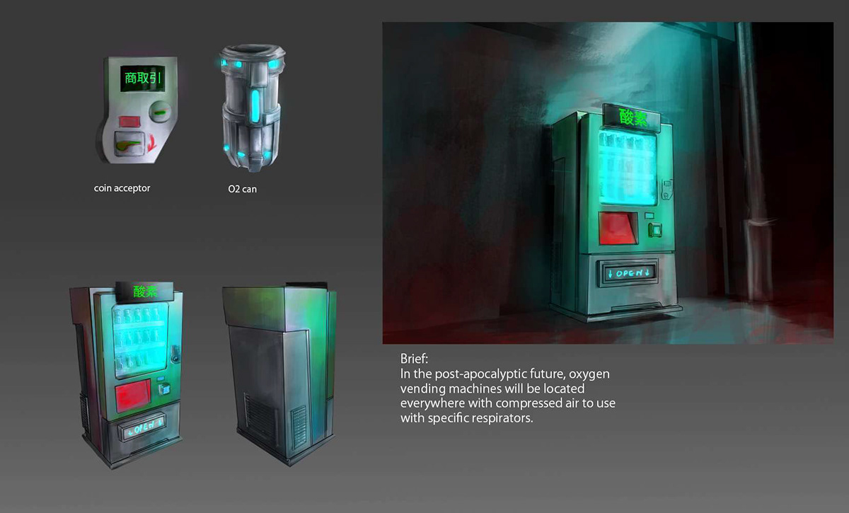3d modeling 3d art vending machine Maya 3D modeling Render 3D