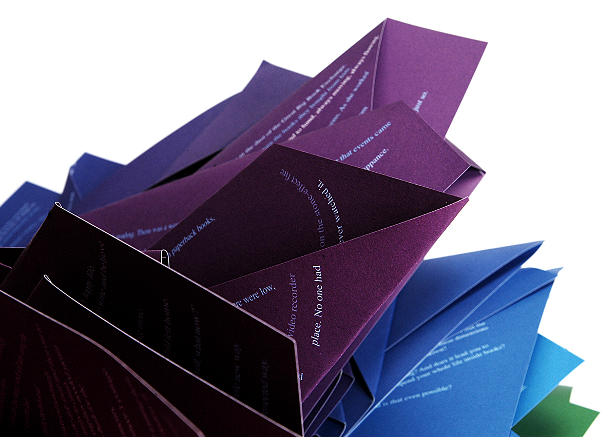 folded  paper folding  book  book design origami  colour Colourful 