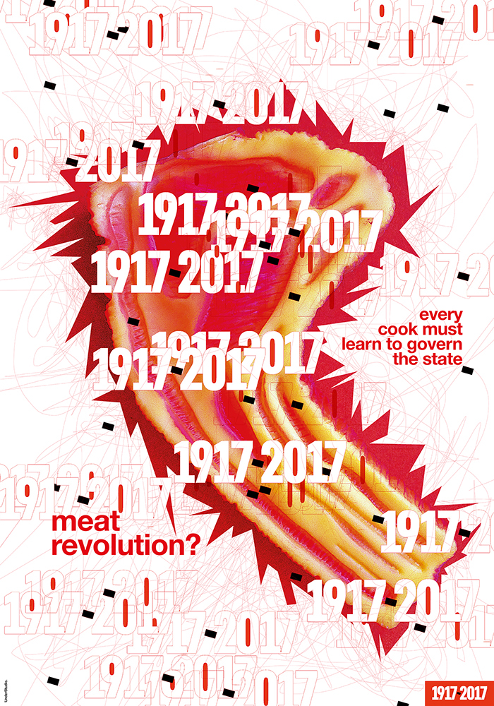 Meat revolution? poster design Francesco Mazzenga