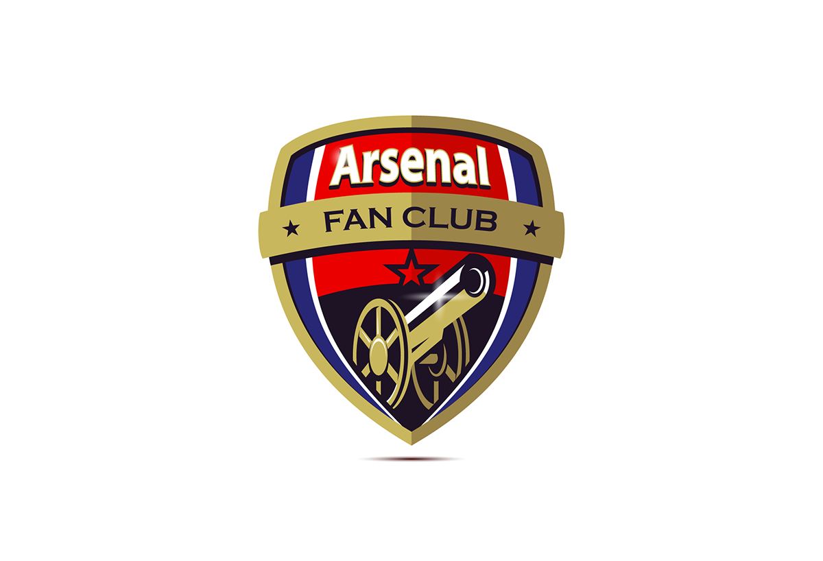 arsenal football soccer England Soccer Logo Design shield badge Dizzyline FC sport sport design team logo team Wild branding