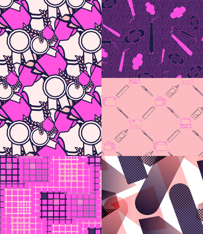 Patterns colorways digitally printed fabric