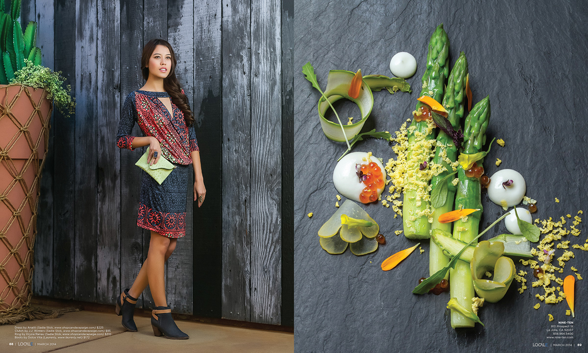 editorial magazine model versus chef stylist Food 