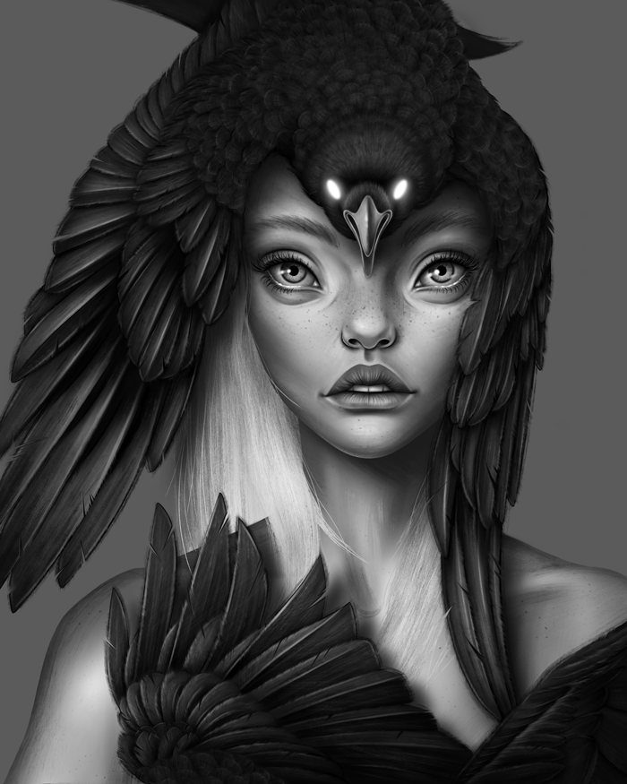 Character design  dark Digital Art  digital illustration fantasy ILLUSTRATION  portrait surreal wolf