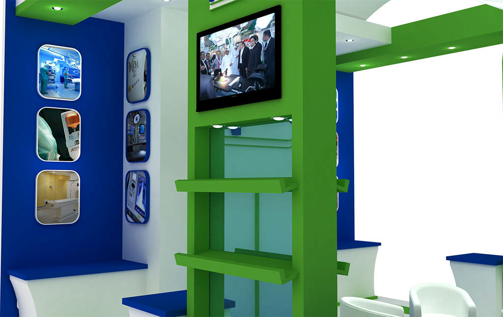 3dmax vray Saudi Arabia - Exhibition stand booth design
