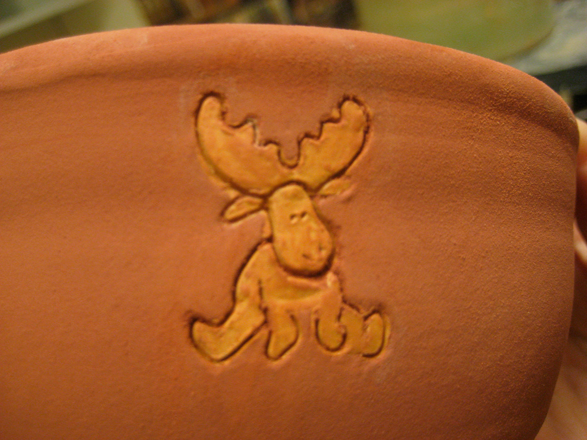 moose Pottery leaves clay
