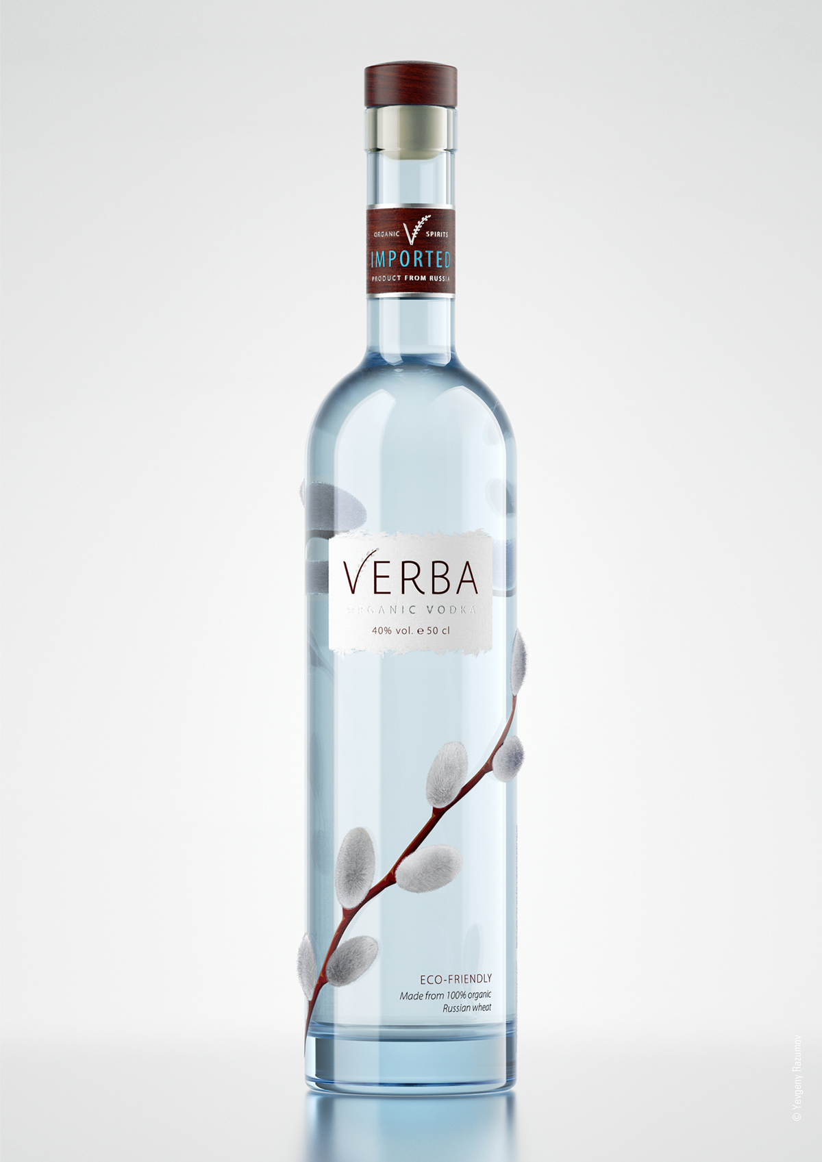 verba Vodka concept flocking handmade Technology eco-friendly organic