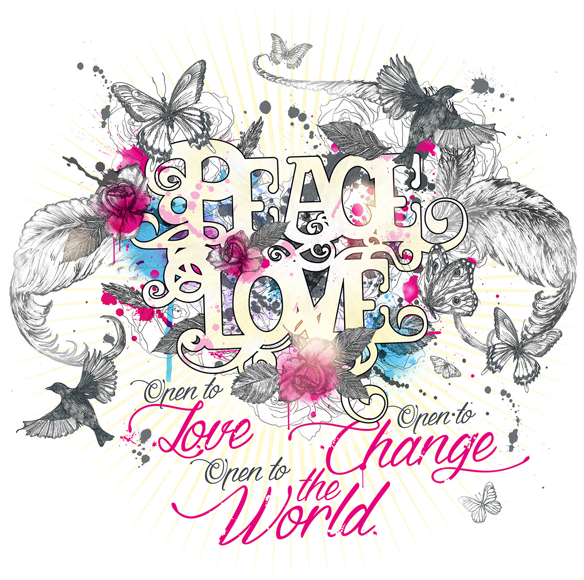 Peace&Love poster logo