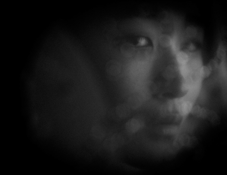 Narrative Photography conceptual photography studio portraiture black and white model dreamlike