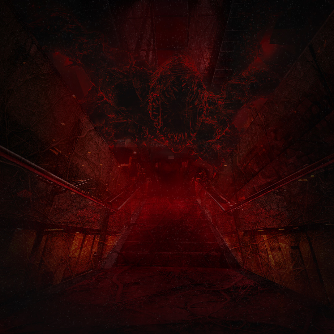 Stranger Things artwork manipulation horror monster fantasy red identity inspiration арт
