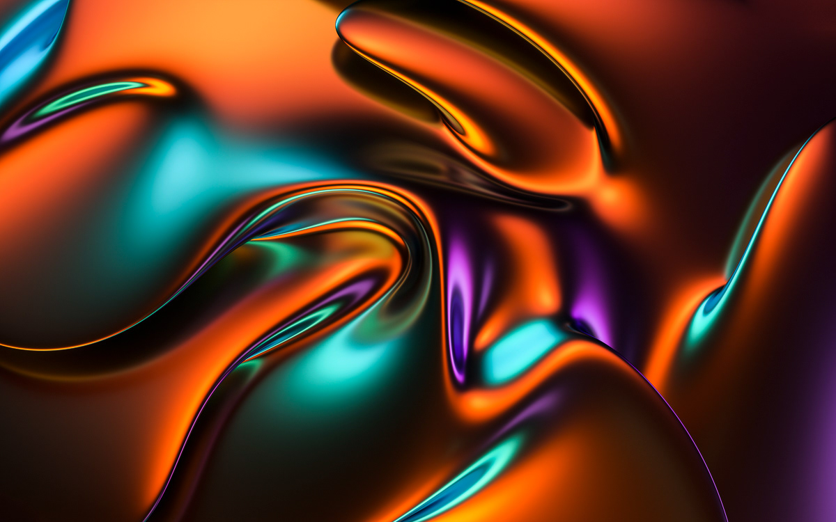 3D abstract fluid holographic Render wallpaper waves background c4d cinema 4d